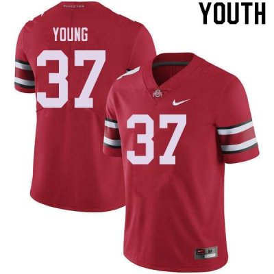 Youth Ohio State Buckeyes #37 Craig Young Red Nike NCAA College Football Jersey Limited AJI3144HH